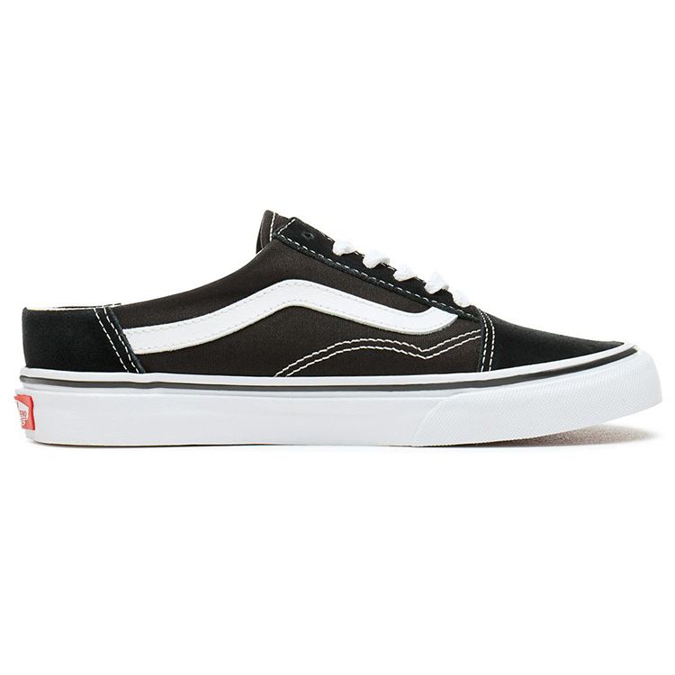Vans Old Skool Mule Black Unisex Sneakers True-White VN0A3MUS6BT