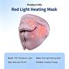 Red Light Heating Facial Mask – 3 Heat Levels, Smart Timer, Low Voltage Safe, for Face Relaxation & Skin Comfort