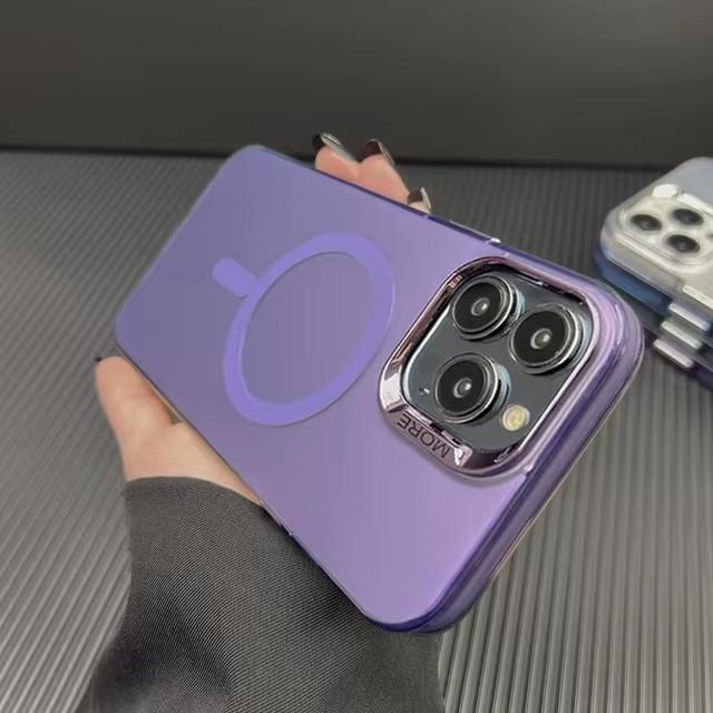 Ultra Thin Transparent Hard PC Magnetic Phone Case For iPhone 15 14 13 12 11 Pro Max 15 Plus For Magsafe Wireless Charge Cover