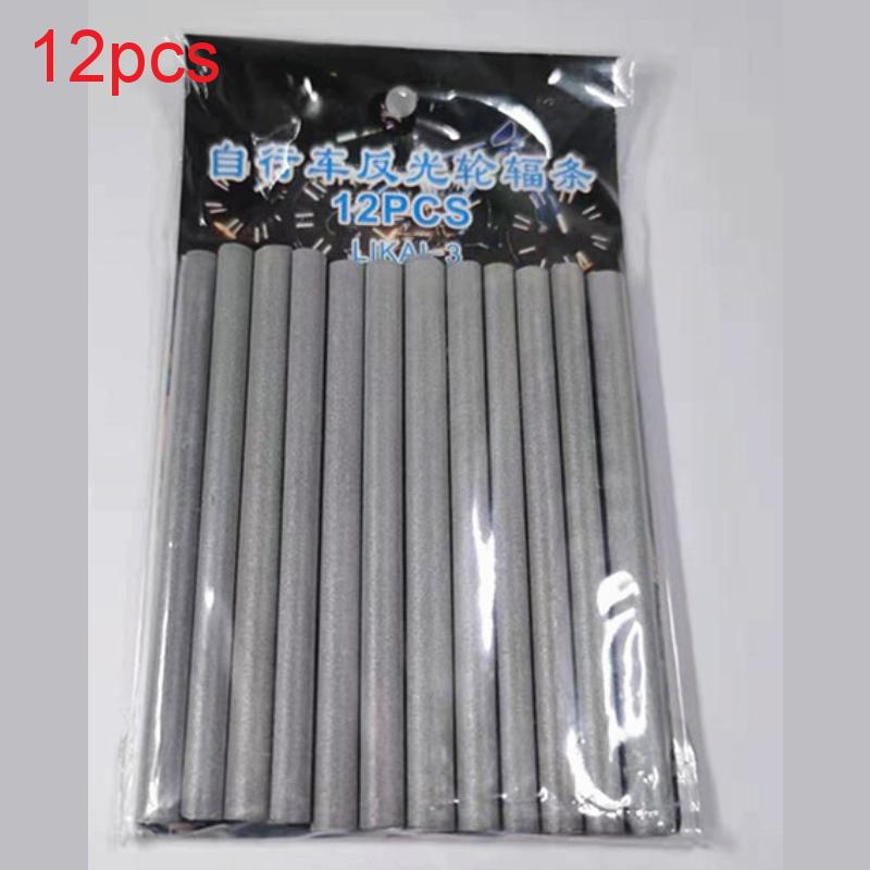 

Spoke 12pcs Bicycle Reflectors Bike Warning Reflective Wheel Cycling Safety сірий колір