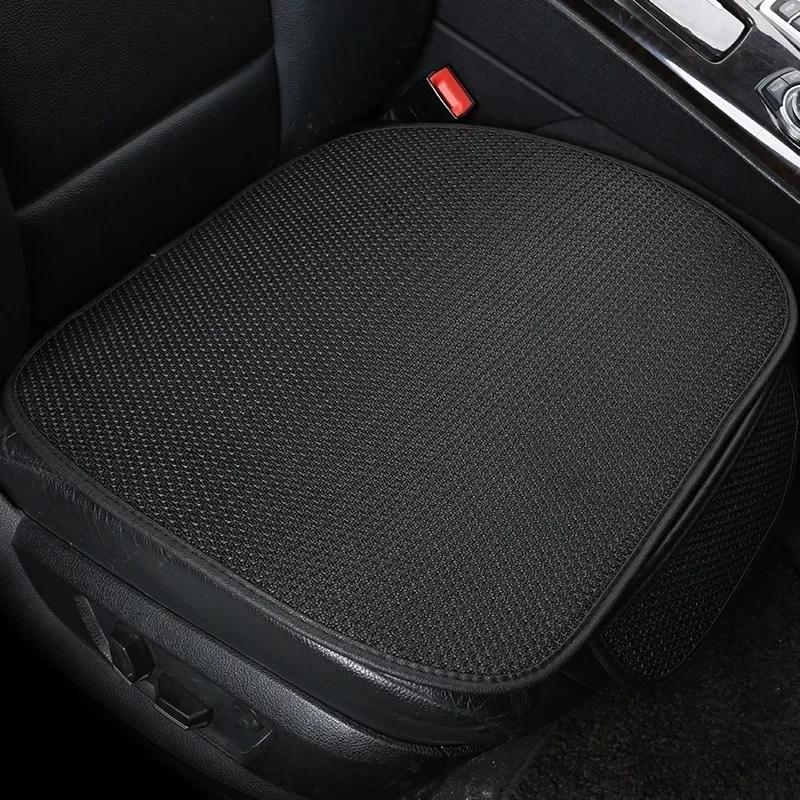 

Автомобильный дышащий льняной чехол для сиденья Four Seasons Universal Front Seat Protector Cushion Auto Chair Protective Covers for Car Interior чёрный