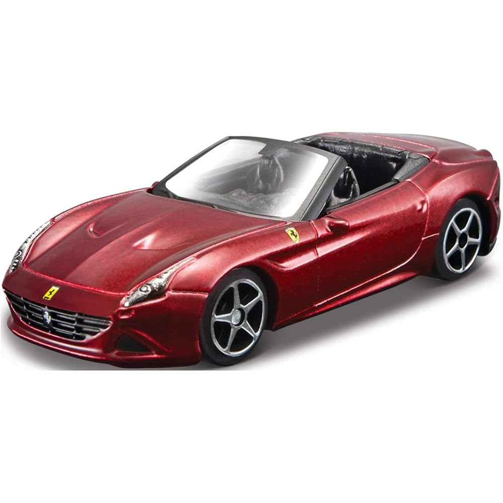 Tomica Presents Burago Race & Play Series 3-Inch Ferrari California T Open Top Red Toy Car