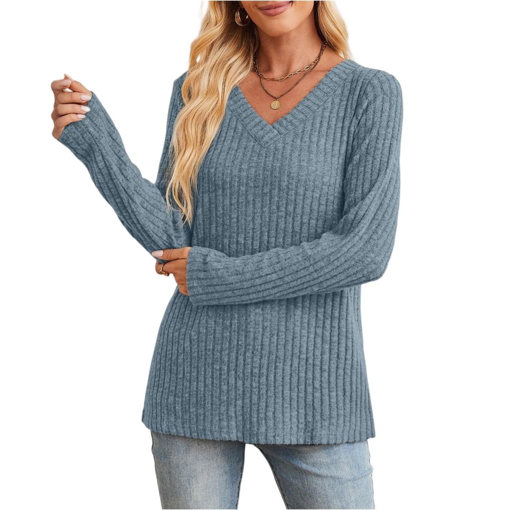 Women's Solid-color Fashionable Long-sleeved Top