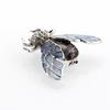 Vivid Women Glowworm Brooch Sequins Wing Insect Brooches Antique Silver Color Enamel Animal Jewelry Gift Kids Women Scarf Pin