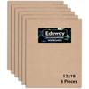 Eduway 12X18 Inch Mdf Board Wood Sheet For Mandala , Lippan, Resin Art & Craft, 4Mm Thick, Pack Of 6 - Premium Cardboard