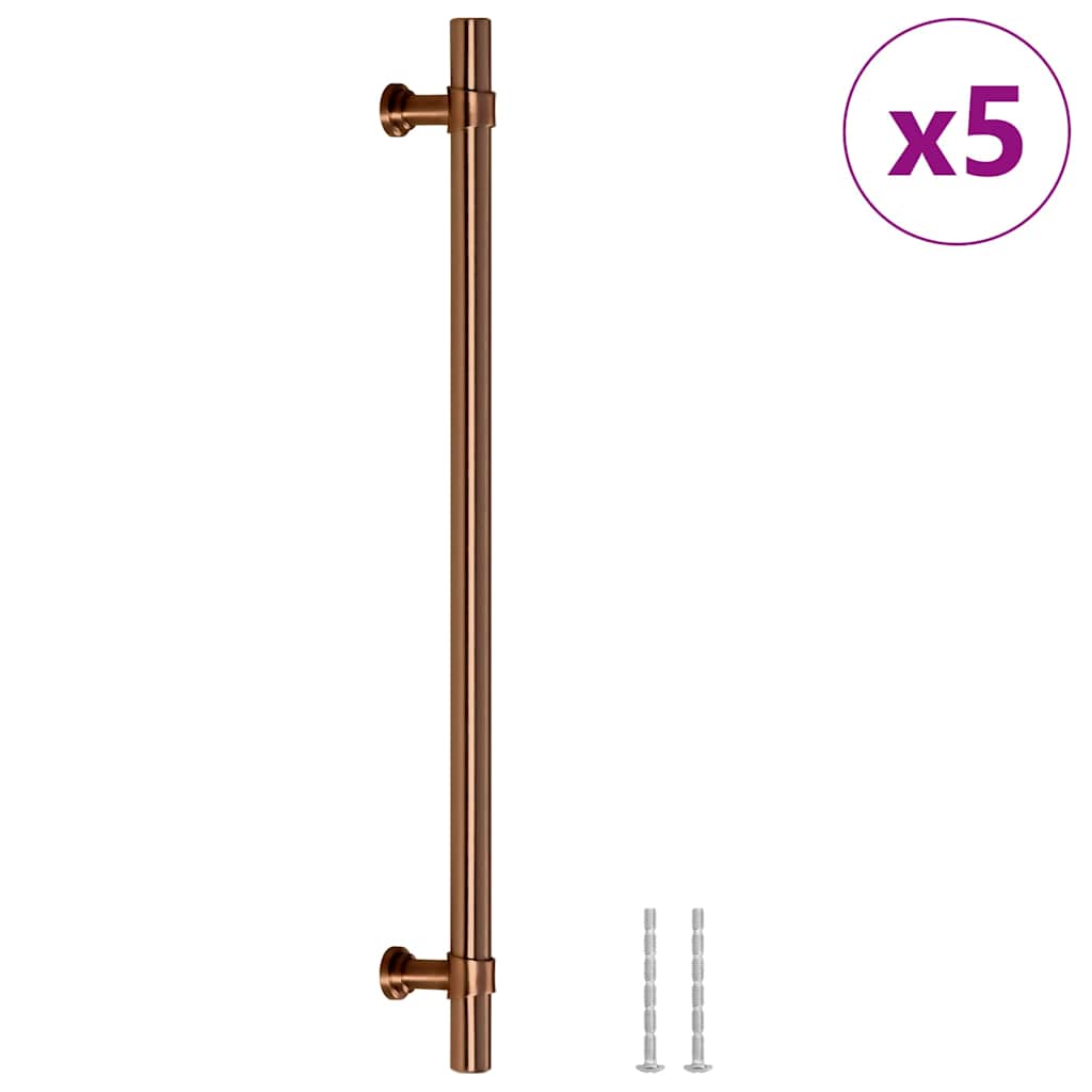 Furniture Handles 5 Pcs Bronze 224 Mm Stainless Steel