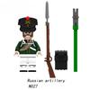 Napoleonské války Vojenští vojáci Stavebnice Miniaturní figurky WW2 Francouzští Britové střelci Pušky Zbraně Hračky pro děti