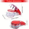 6 in 1 Cherry Pitter Tool with Ergonomic Handle , Portable, Mess Free Seed Remover for Cherries, Jujube , Dates, Easy Clean Silicone Design,