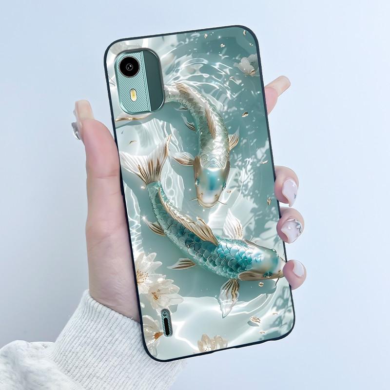 Soft TPU Case For Nokia C12 Cute Love Rabbit Funny Shockproof Silicone Phone Case For Nokia C12 Plus Pro Back Cover C 12 Fundas