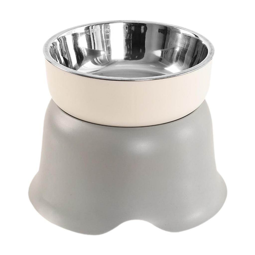 Raised Cat Bowl Detachable Stainless Steel Bowl Cat Food Dish for Cats Puppy