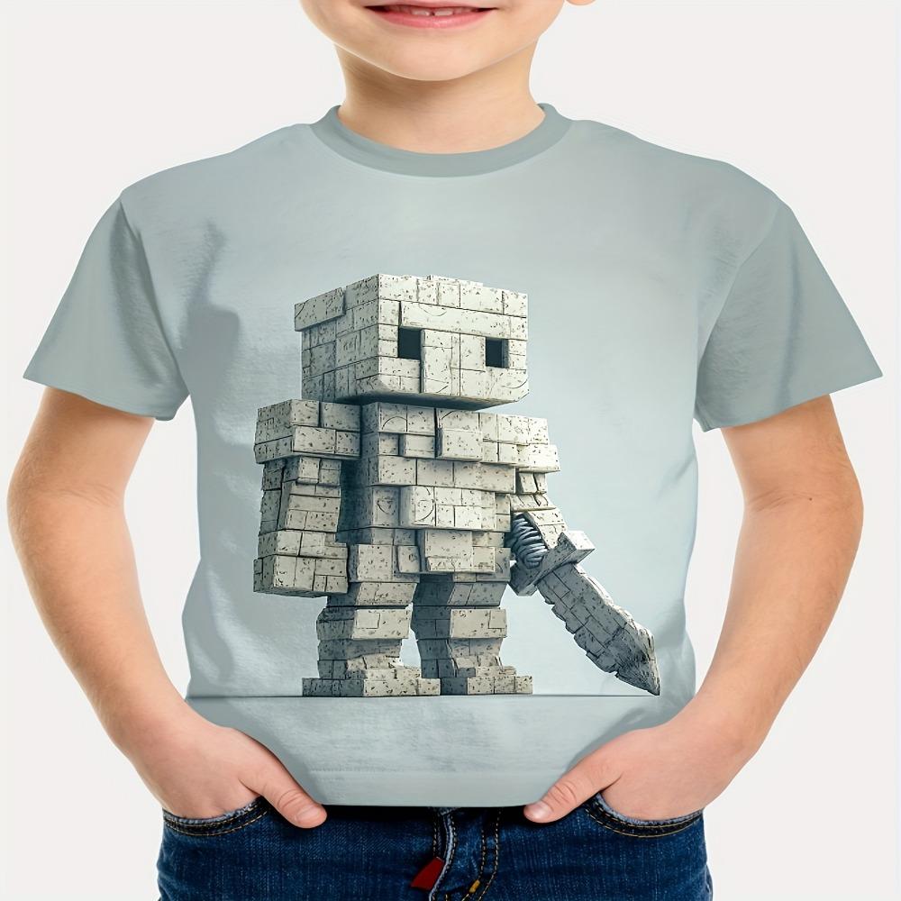 3D printing creative boy's T-shirt