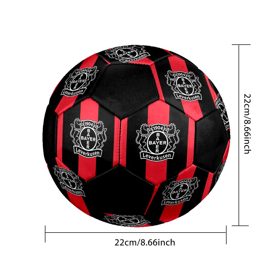 SIZE 5 Bayer 04 Leverkusen Soccer Ball Colorful All Ages Machine Stitched PVC Competition Ready Durable High-Bounce