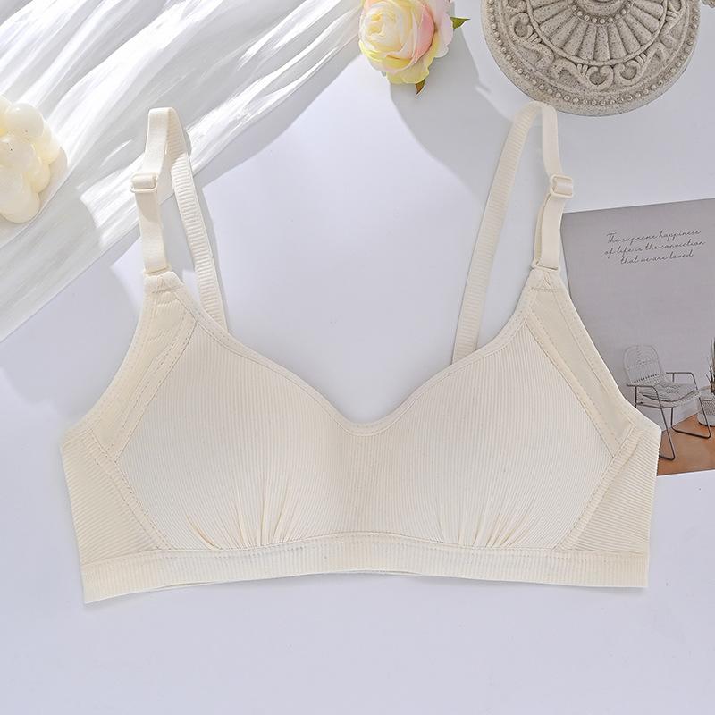 

Less developmental period, second and third stages, solid color without steel rim, middle and high school students, bra covers gather 32/70ab through cup шампанского