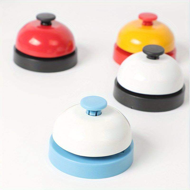Set of Assorted Colors Modern Metal Hand Bell -Call Bell for Kitchen, Restaurant, Bar,Table Games, Pet Training, Interactive Fun