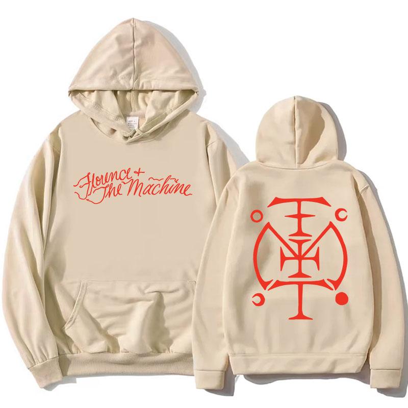 

Sigil Hoodie FLORENCE +THE MACHINE Print Sweatshirts Long Sleeve Casual Loose Female Pullovers Hooded Unisex Streetwear Women M