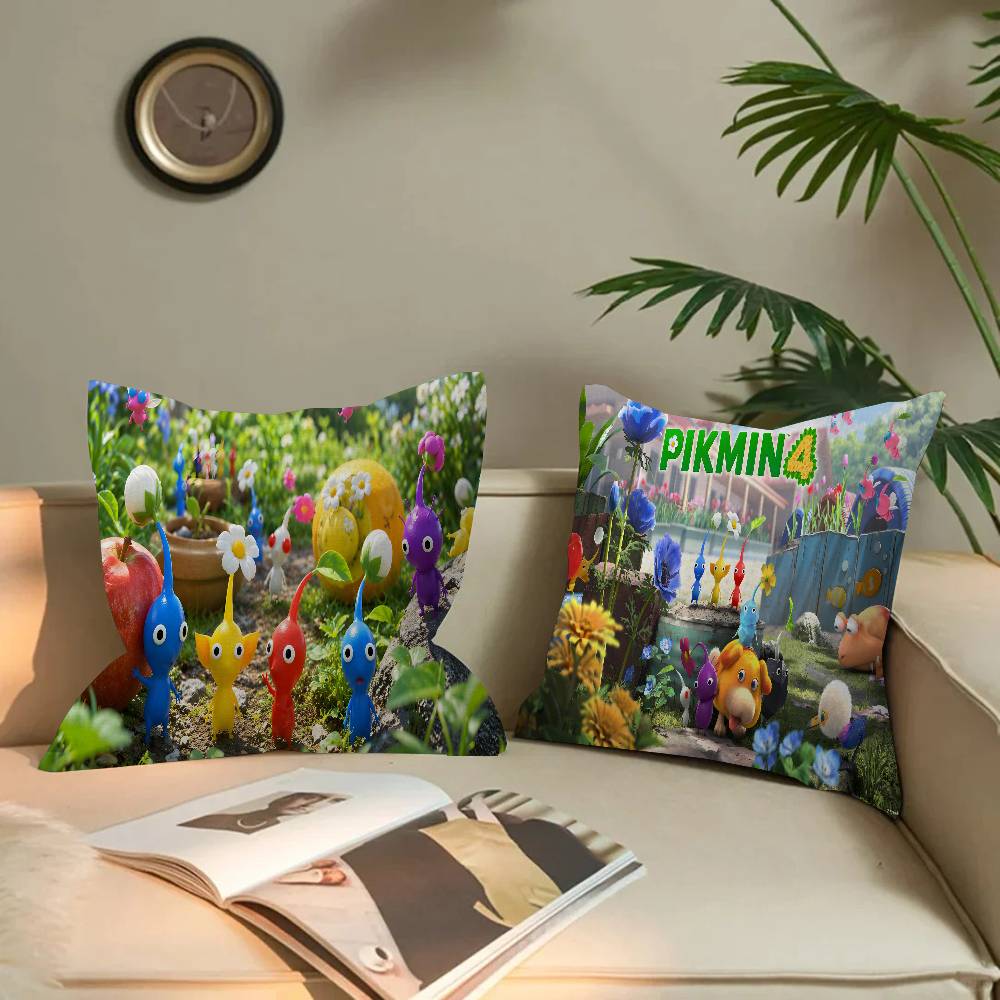 P-Pikmin Game Lucky Dragon Pillow Cover Sofa Cushion Cover Home Room Decoration Children Gift