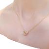 Elegant Rhinestone Crystal Swan Pendant Necklace - Titanium Steel, Light Luxury Design for Women