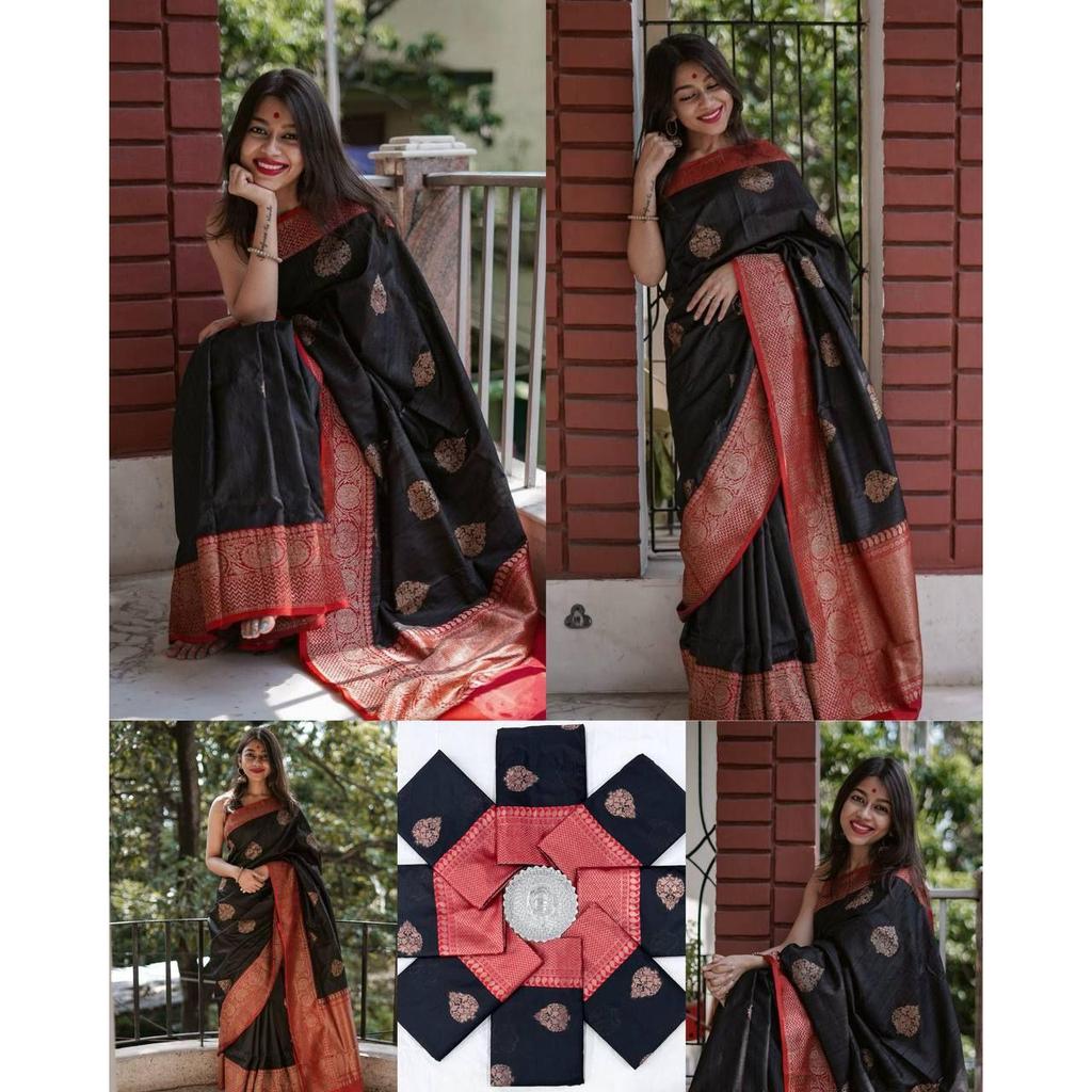 New Launch - Soft Lychee Silk Saree with Rich Pallu and All Over Jacquard Work