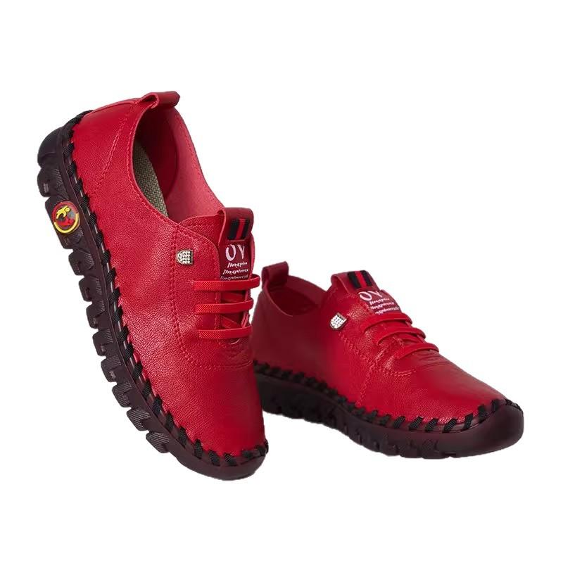 New soft-soled leather women's square dance casual single shoes leather soft-soled middle-aged and elderly dance shoes