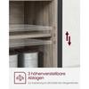 VASAGLE Sideboard, Kitchen Cabinet, Storage Cabinet with 2 Sliding Doors, 33 x 100 x 80 cm, Adjustable Shelves, Country Style, for Living Room