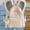 Schoolbag High Value Cute Backpack Female Student Schoolbag Large Capacity Lightweight Simple Ins Wind Leisure Travel Backpack