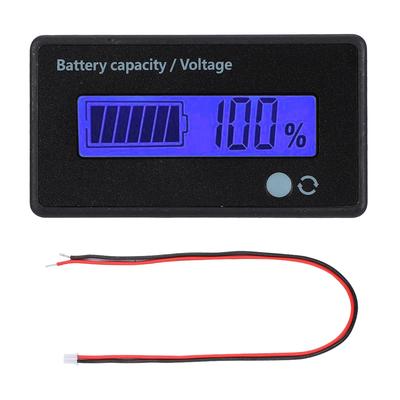 GY 6D PCB HTN Sound Light Alarm Battery Capacity Monitor Indicator Display 12 84V (Blue Light)