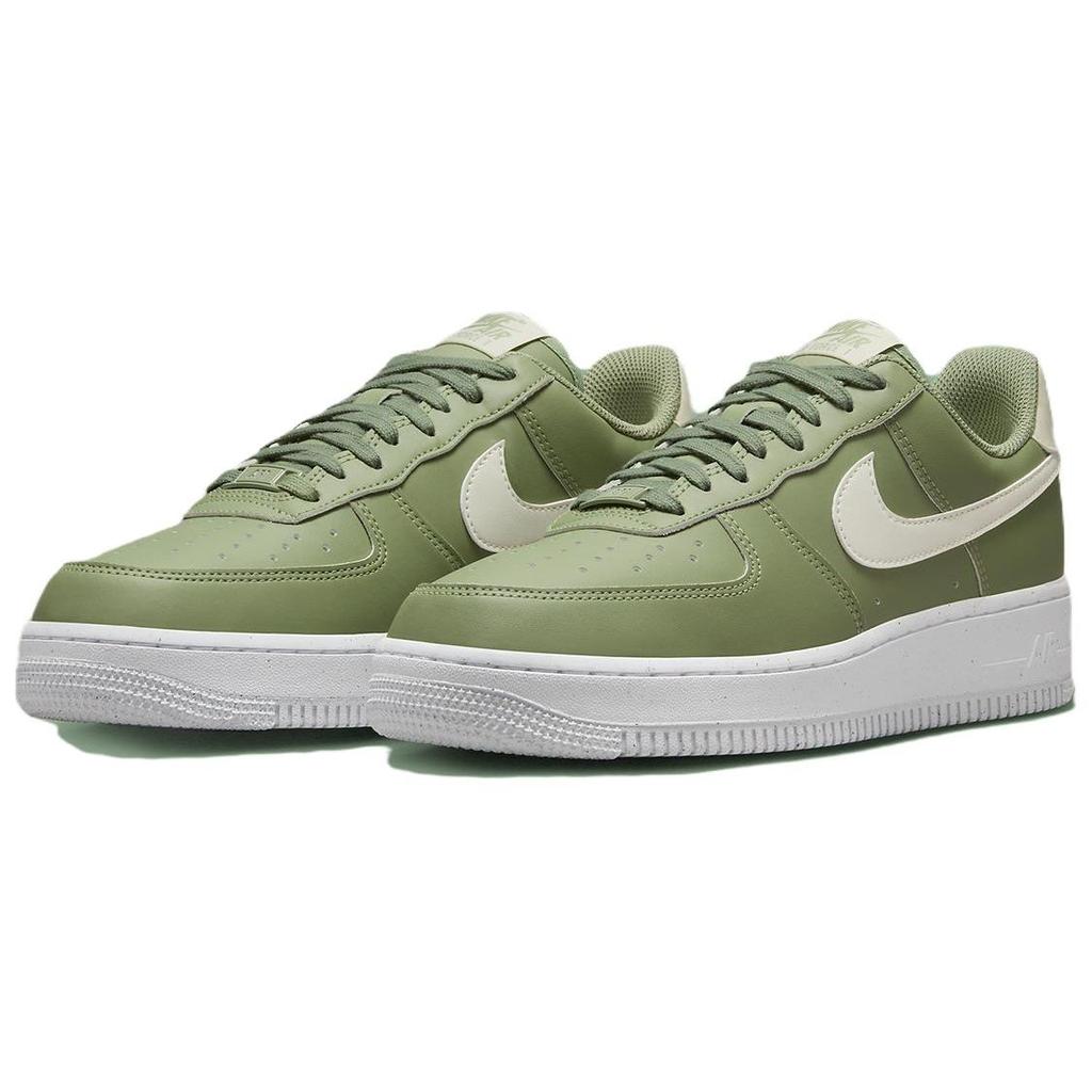 Nike Air Force 1 07 Oil Green Women Sneakers White Gum-Medium-Brown Sea-Glass HF5062-386
