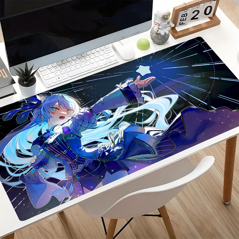 Colorful Mouse Pad Cool Gaming Carpet Computer Keyboard Mat Non Slip Esports Gamer Desk Mat Hololive Hoshimachi Suisei Mousepad