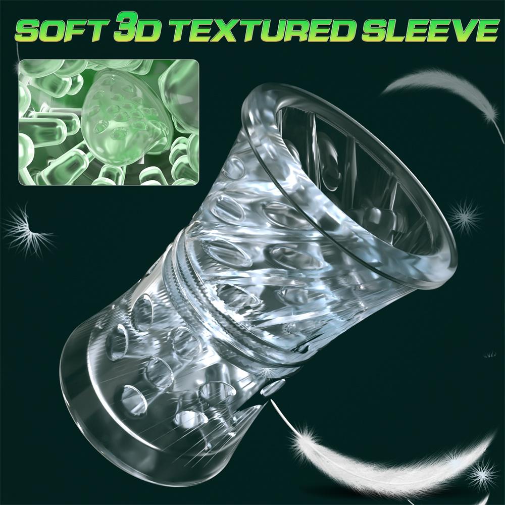 Adult Supplies Telescopic Sucking Male Masturbator Cup Electric Rotation Tongue Licking Vibrator Penis Trainer Sex Toys for Men