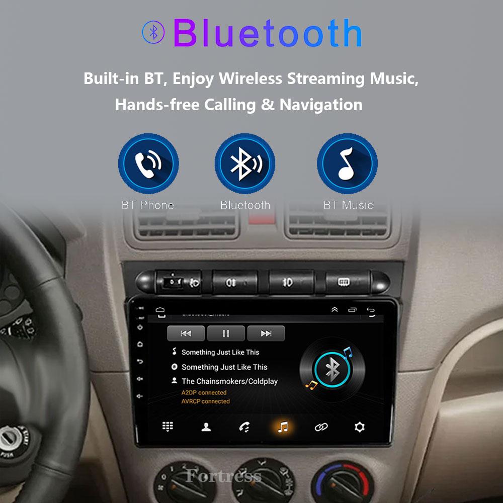 Android 13 For Kia Picanto SA Morning 2004 - 2007 Car Radio Player Stereo Multimedia WIFI BT GPS Navigation Player QLED Screen