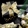 4cm Width Glitter Chiffon Ribbon Decorative Ribbon Elegant Silk Frayed Ribbon 5m Length Luxury Frayed Ribbon Wedding Decor
