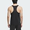 New Adidas Running Tank Top Unisex Black/Dark Silver Gray JY7015