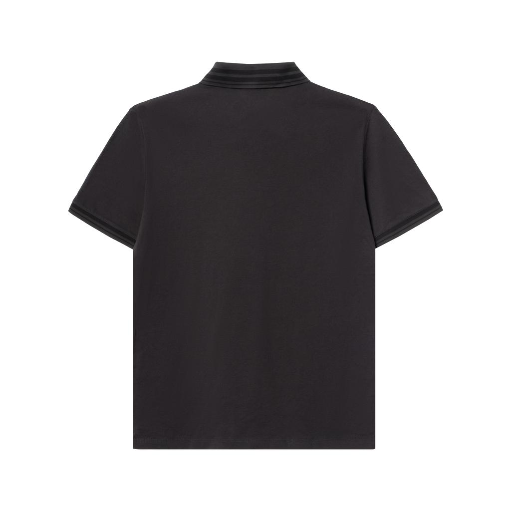 Emporio Armani Ss25 Logo Embroidered Cotton Short Sleeve Polo Shirt Men polo shirts Dark-Green EM000859-AF12955-U8168