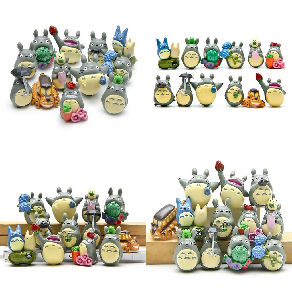 My Neighbor Totoro 12pcs Set Garden Decoration Anime Action Figures For Kids And Collectors