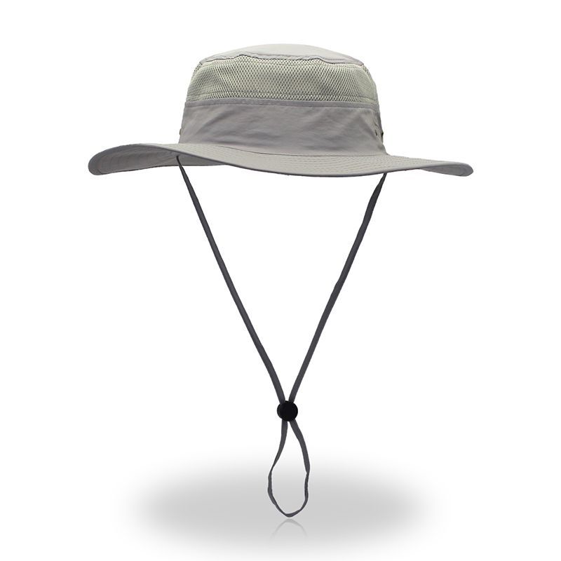 

Mountaineering Hiking Fishing Wide Brim Protective Women Breathable Outdoor Light gray All yards