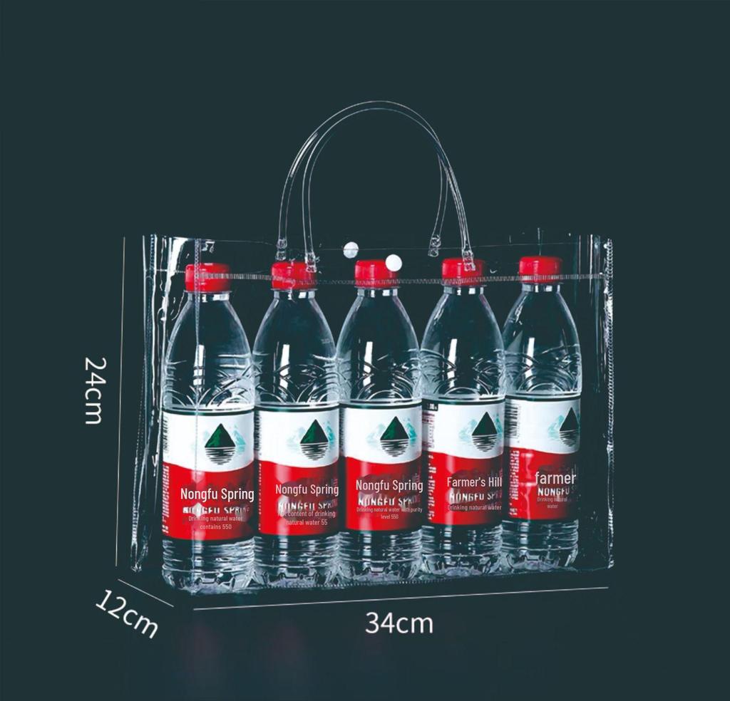 Průhledná taška z PVC – přizpůsobitelná malá dárková taška