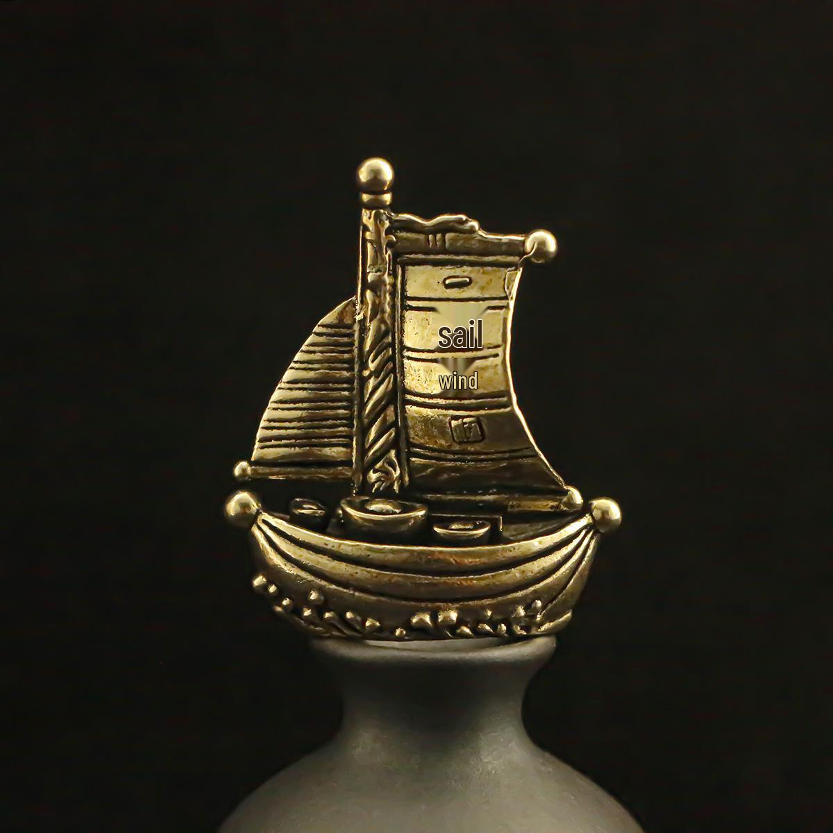 

Антикварная латунная парусная лодка слиток украшение: Украшение для рабочего стола «Поймать ветер»