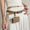 Pu Leather Womens Fashion Belt With Gold Pin Buckle For Dress And Casual Wear