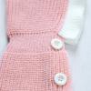 Ruffle Trim Pet Knitted Hat Button Detail Cat Knitted Hat New Pet Pullover Cap  for Small Dogs