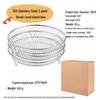 304 Stainless Steel Baking Rack for Air Fryer & Oven - Dehydrating, Oil Draining, and Frying.
