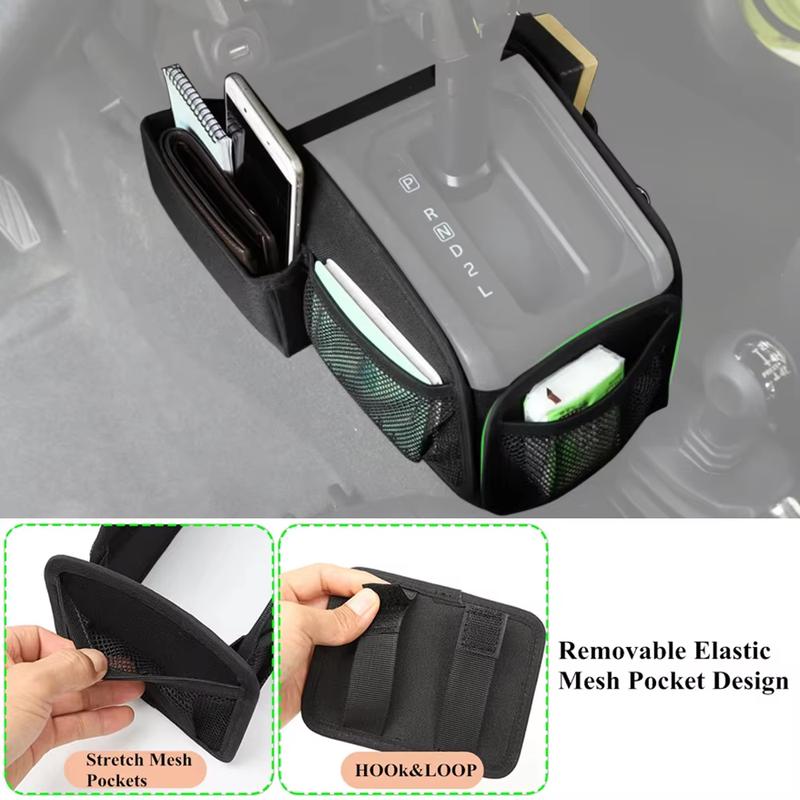 Gear Shift Organizer Passenger Grab Handle Storage Bag for Suzuki Jimny JB64 JB74 -2025 Interior Accessories Stowing Tidying