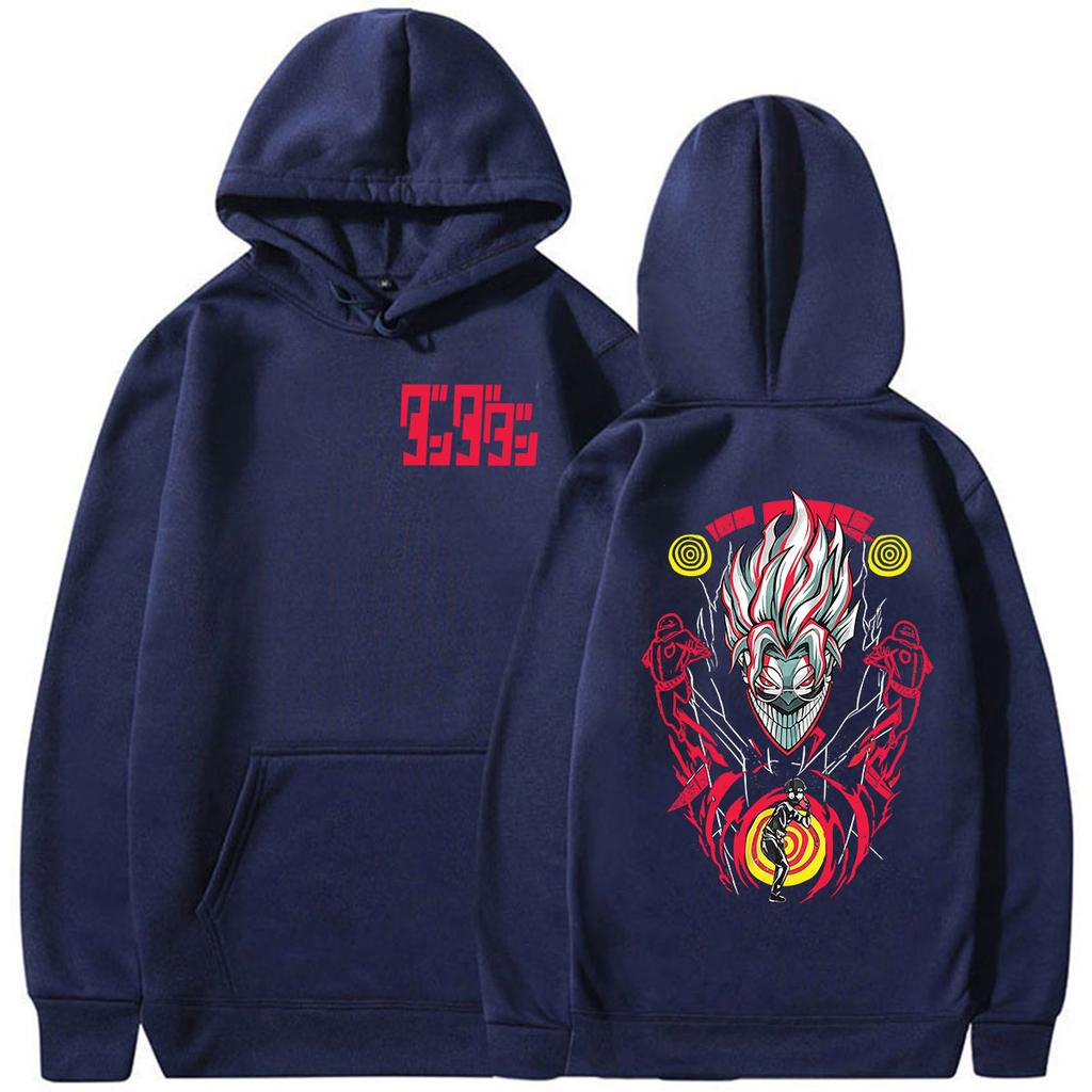 Cooler Japanischer Anime Dandadan Ken Takakura Okarun Print Hoodie Herren Damen Vintage Langarm Sweatshirt