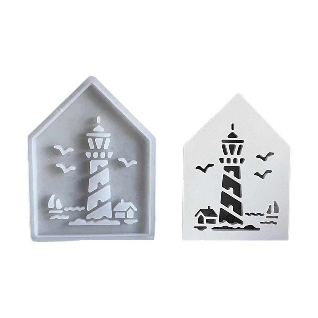Creative Lighthouse Silicone Mold Soft Durable Silicone Light House Craft Mold For Crafting Elegant Ambient Lights