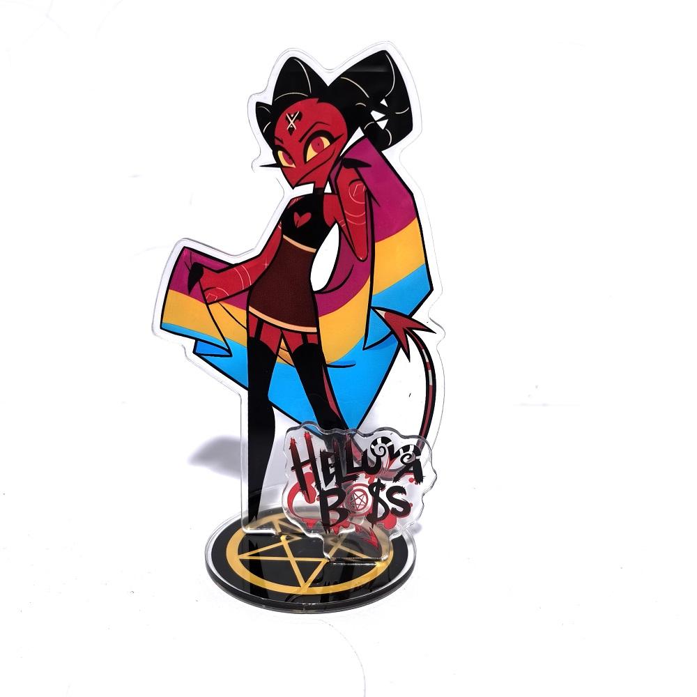 Anime Figure Acrylic Stand Model Plate Alastor Fizzarolli Angel Desk Decor Standing Sign Game Fans Gift Ornaments Stand Model