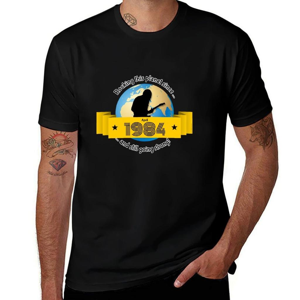 th birthday Rocking this planet since TShirt Basic Short Sleeve Cotton Blend TShirt