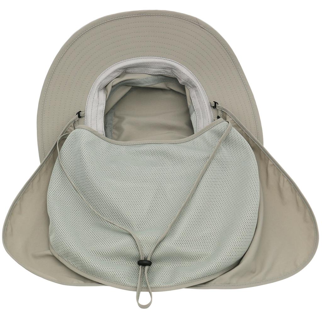 Multifunctional Sun Hat Water Resistant Lightweight UPF50 Fisherman Hat with Neck Cloth Fishing Outdoor Activity Unisex Wide Brim Hat