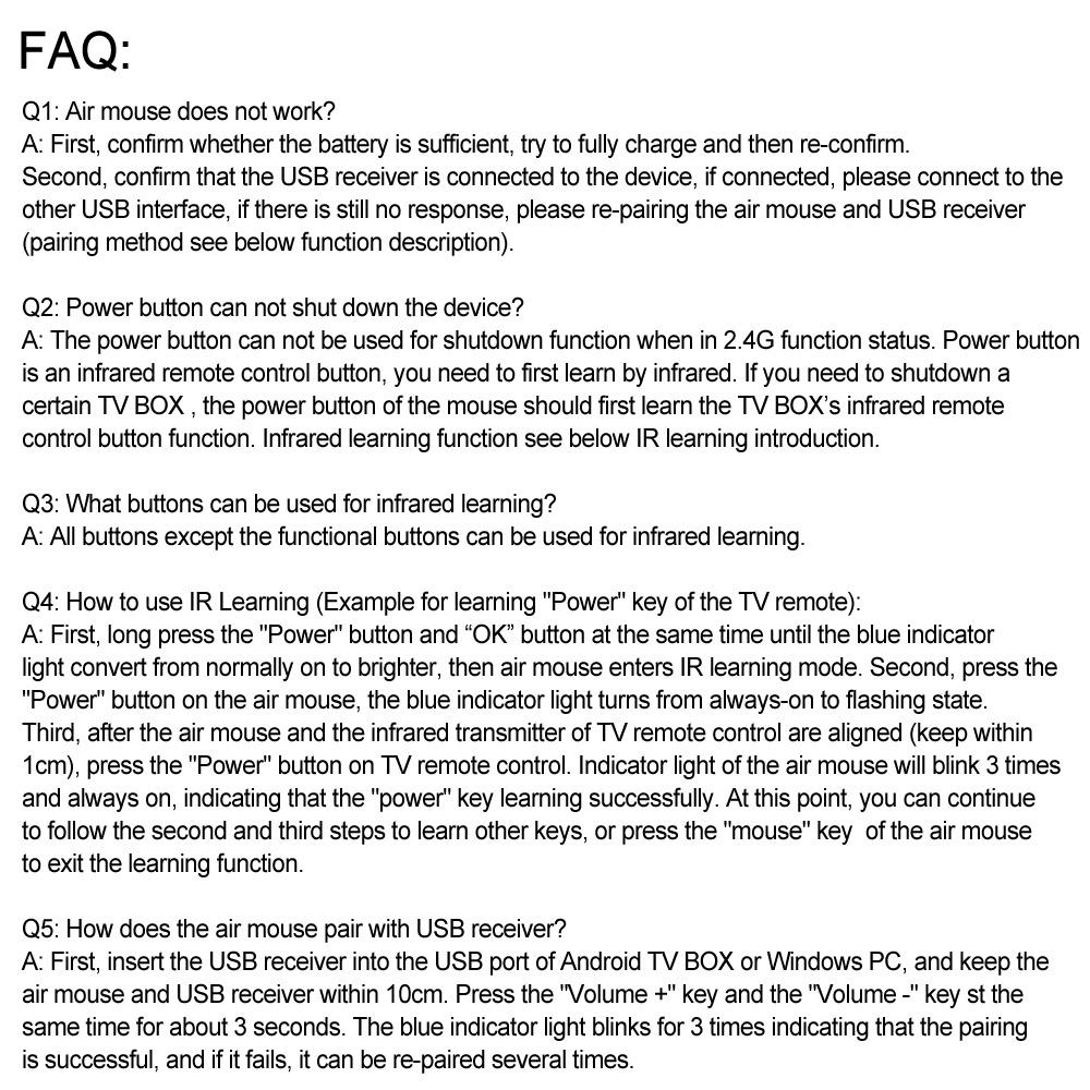 W1 MINI 2.4G Remote Control Wireless Keyboard 6-Axis Motion Sense Air Mouse IR Learning for Smart TV Android TV BOX PC