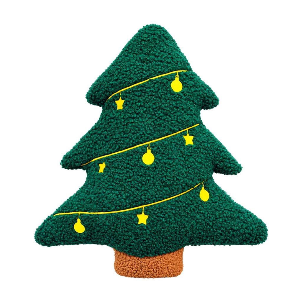 Christmas TreeShaped Soft Throw Tree Shaped Pillow Padded Holiday Cushion for