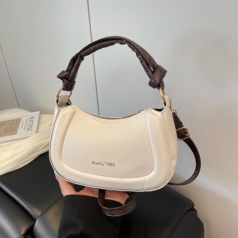 

Темпераментная простая модная сумочка весна новая нишевая сумка через плечо, сумка-мессенджер, сумка-полумесяц для женщин