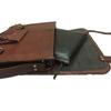 Laptop 15 Inch Front Pocket Vintage Men's Brown Handmade Leather Briefcase Best Laptop Messenger Bag Satchel Original Leather Laptop Bag/Messenger Bag